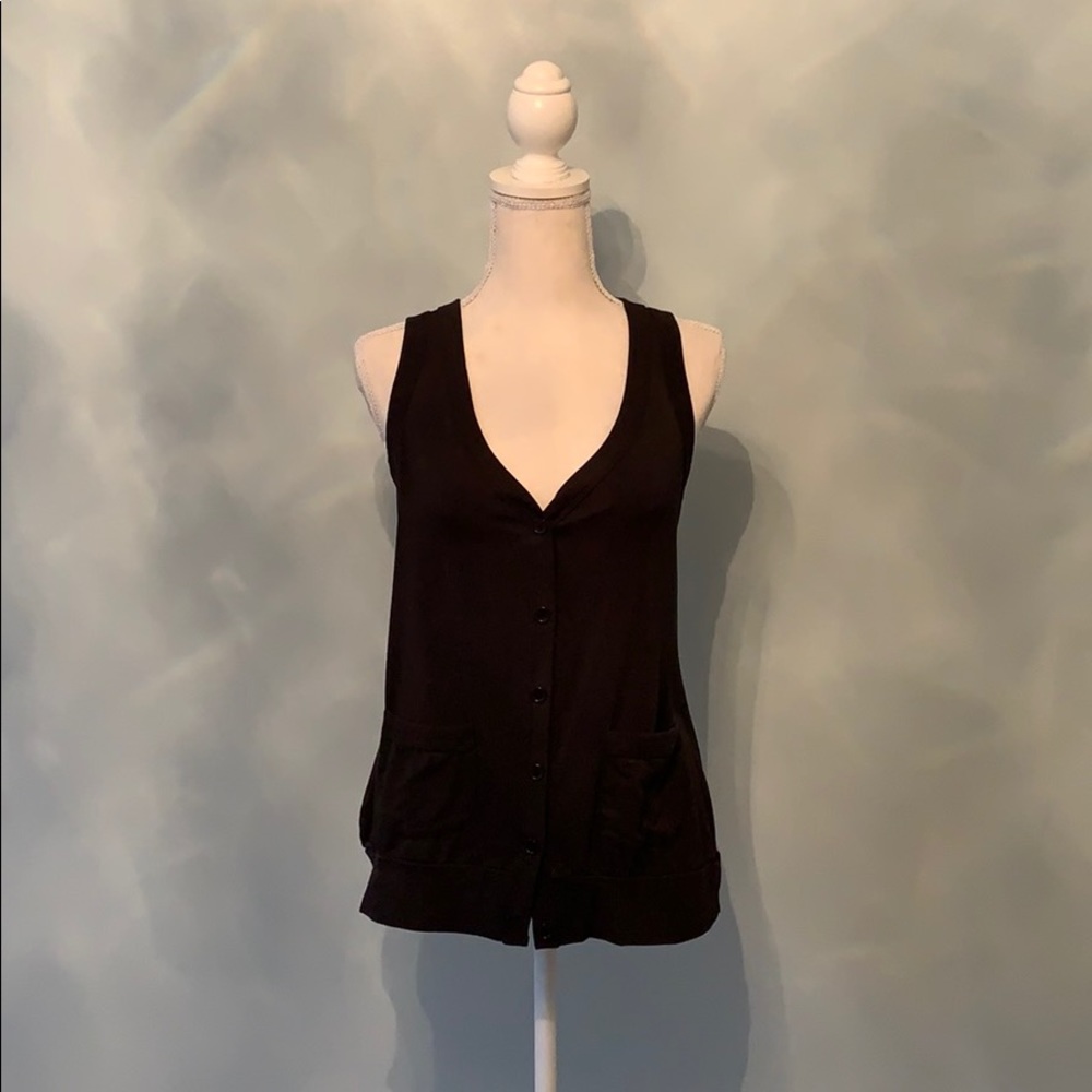 Button Up Cardigan Vest